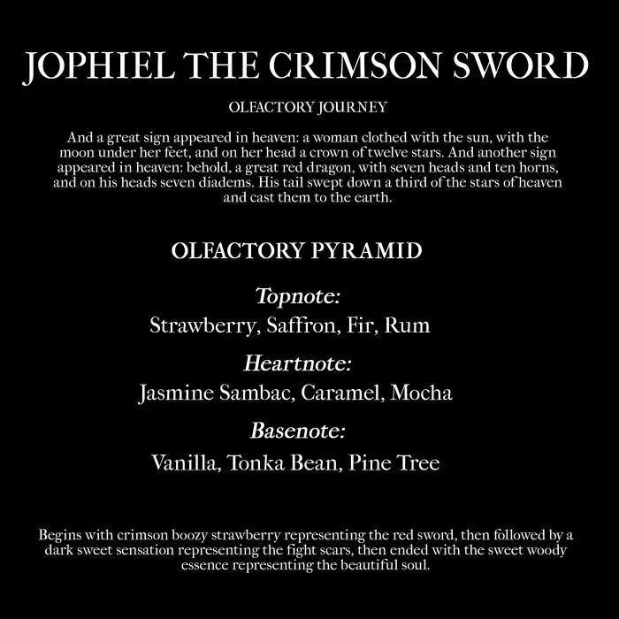 Parfum House of Medici Jophiel The Crimson Sword