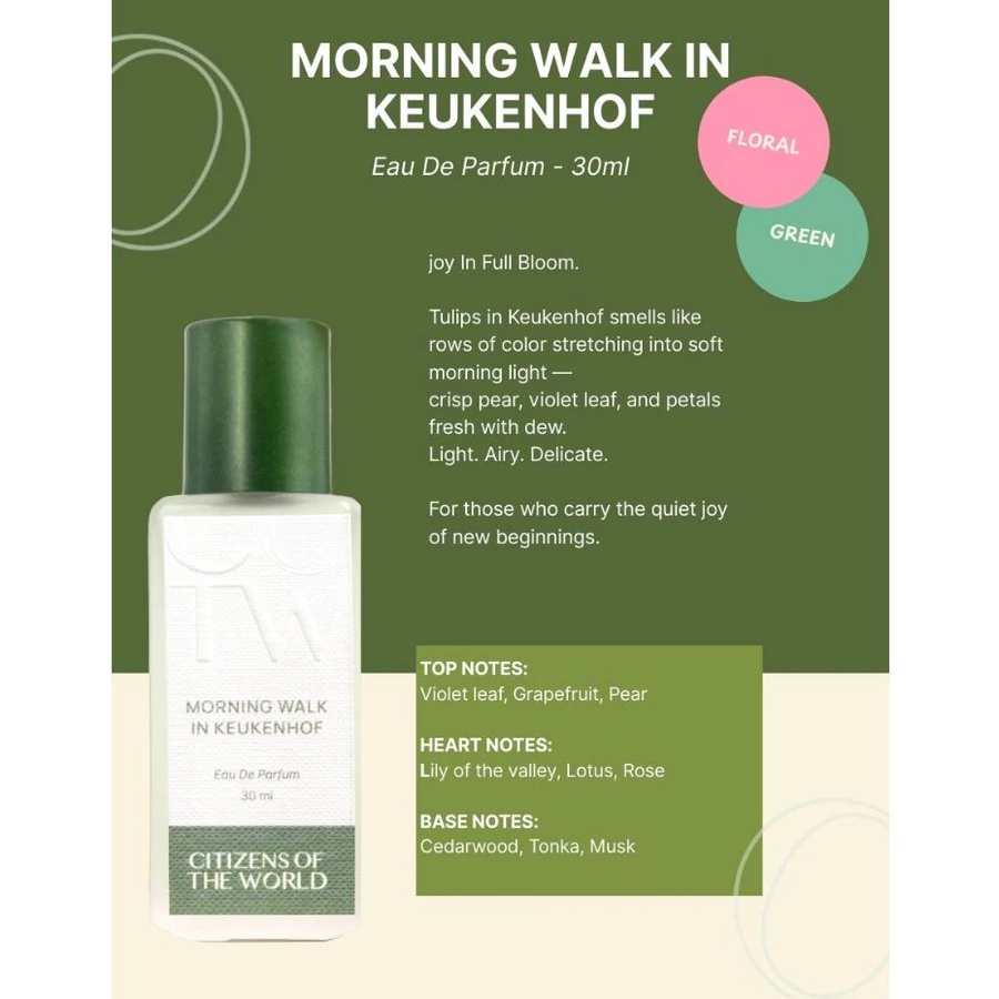 Parfum Citizens of The World Morning Walk In Keunkenhof