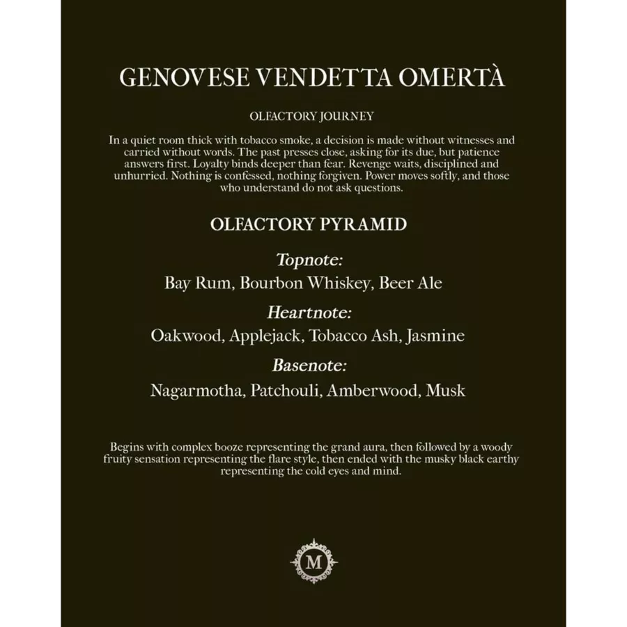 Parfum House of Medici Genovese Vendetta Omerta